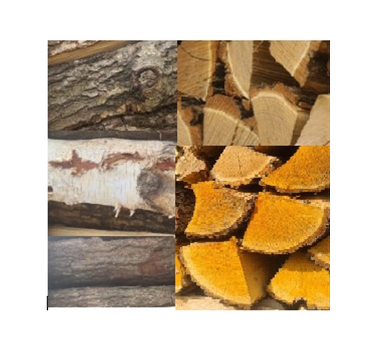 Kaminholz König - Lieferant für hochwertiges Brennholz/Kaminholz - Palette Hartholzmix (Eiche/Birke/Erle) Mix á 1,5 SRM, 25 cm Scheitellänge 